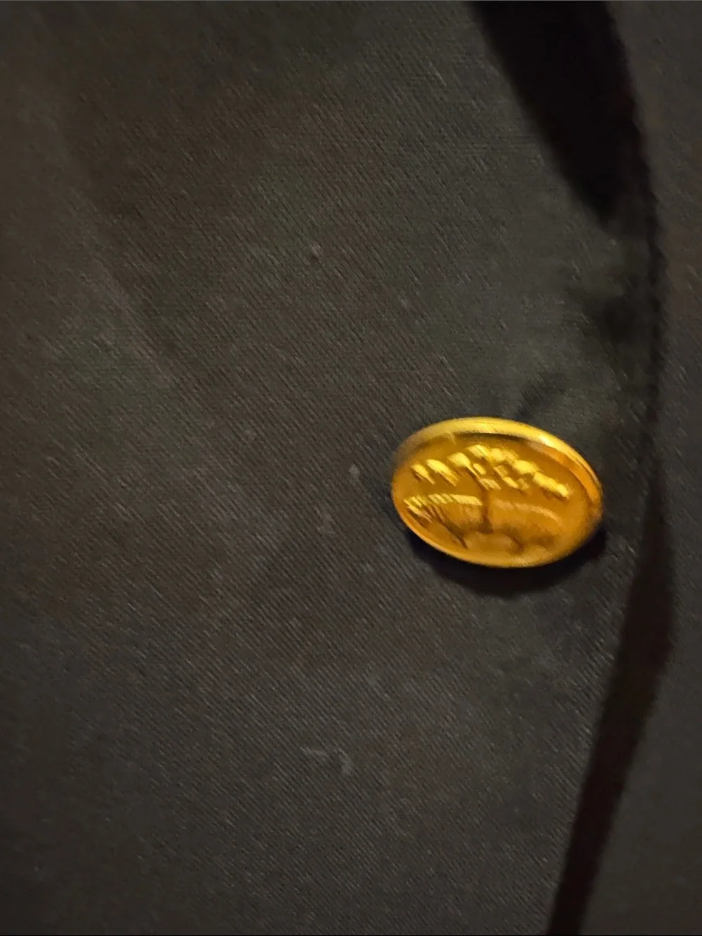 Brooks Brothers USA-made Navy Blazer with Gold Buttons and Lora Piana Fabric